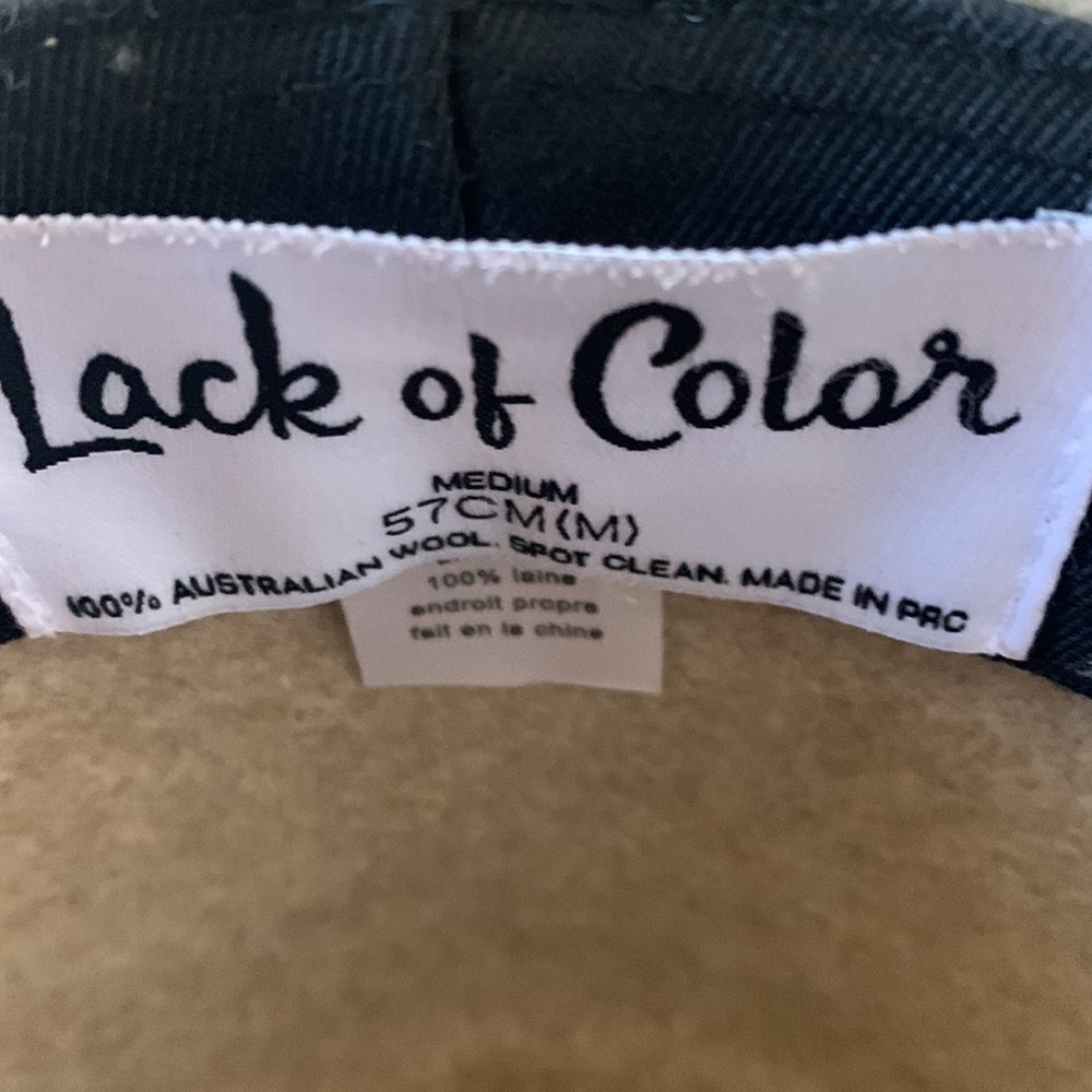 NWOT LACK OF COLOR TAN 100% AUSTRALIAN WOOL HAT SIZE 57M (M) PRISTINE CONDITION - Picture 5 of 10